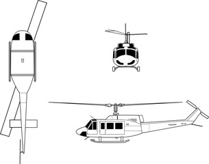Bell_214_orthographical_image