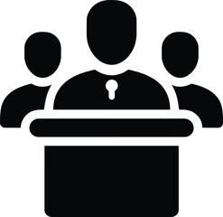 High quality photo of business people icon.
