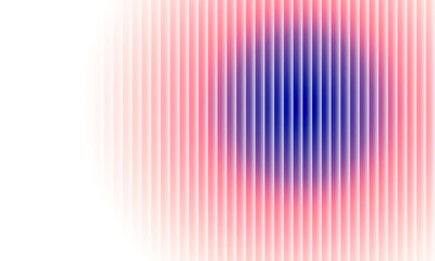 Centrally diffused refractive ripple in fluted glass texture an abstract balance of color transitions, radial motion, and vertical structure