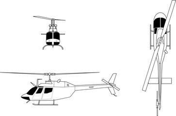 Bell_OH-58A_Kiowa_orthographical_image