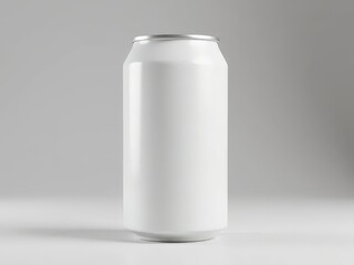 Blank White Soda Can Mockup Template Design