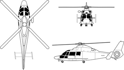 Eurocopter_MH-65_Dolphin_orthographical_image