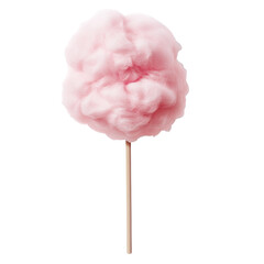 Pink Cotton candy isolated on white