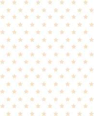 Repeating cream star pattern is appearing in flat design with transparent background on teal grid
