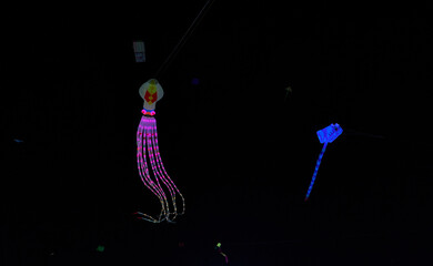 Cholula Celebrates the Night with Lighted Kites