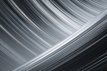 Silver lines intertwine in a swirling pattern, creating a dynamic and captivating abstract design