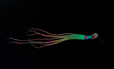 Illuminated Kites Shine in Cholula’s Night