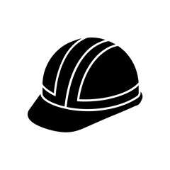 construction helmet icon on white background  .svg