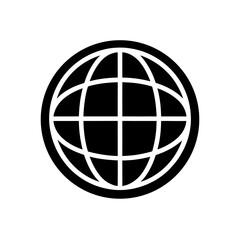 globe world icon on white background  .svg