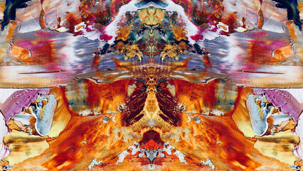 Abstract art background . Hand painting artwork on canvas .