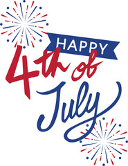 Happy 4th of July Celebration Graphic Design
