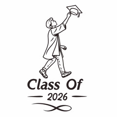 Graduate 2026 class of 2026 graduation celebration design