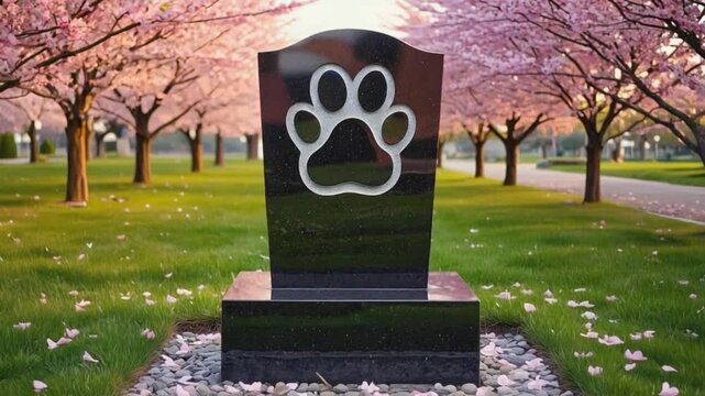 Dog's gravestone.