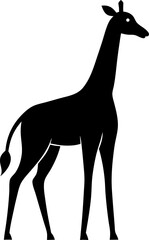Obraz premium giraffe silhouette vector