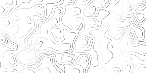 Abstract contour lines forming a landscape design in black and white with gradients suitable for backgrounds and graphic designs