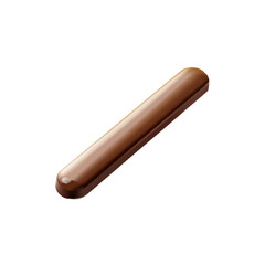 Single Milk Chocolate Bar, Isolated on Black Background