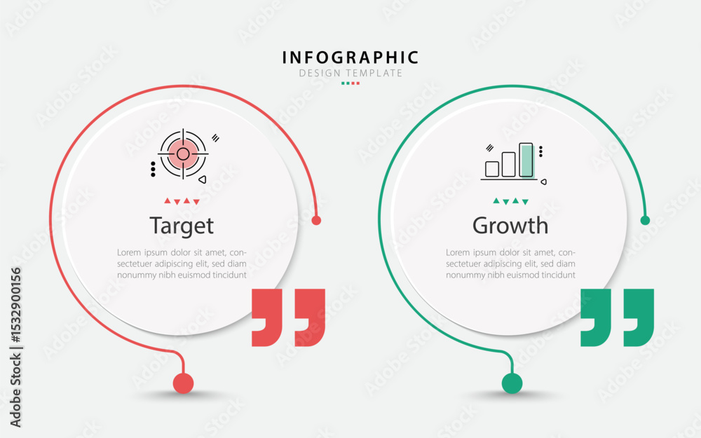 Aufkleber vector infographic template design. 2 step timeline journey. process diagram, 2 options on white bac