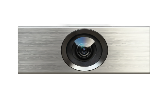 Smart video doorbell featuring wide view camera for advanced front door monitoring isolated on transparent background PNG
