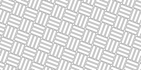 Weave Pattern Showing Repetition Useful as Background. Minimal line Seamless geometric pattern with shapes. Decoration and maze ornament square wall tile. colorful rattan weave texture background.