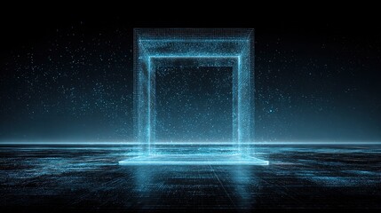 Digital Grid Portal in Space with High-Quality Gigapixel Detail