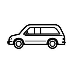 Hearse illustration representing funerals and funeral services  