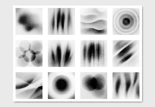 Vector collection of abstract stipple noise texture backgrounds