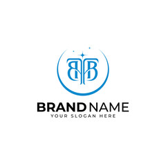BTB Logo design vector art illustration