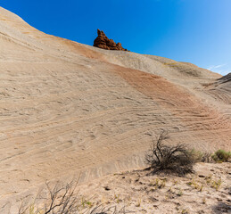 Layered Patterns on Ancient Petrified Sand Dunes, Nautilus Trail, Paria Canyon-Vermillion Cliffs Wilderness, Utah, USA