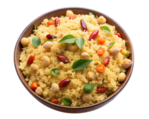 millet upma roasted peanuts healthy breakfast meal fiber protein south dish