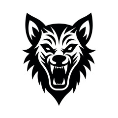 Obraz premium Wolf logo vector illustration .