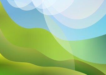 Obraz premium abstract background with green grass and a blue sky 