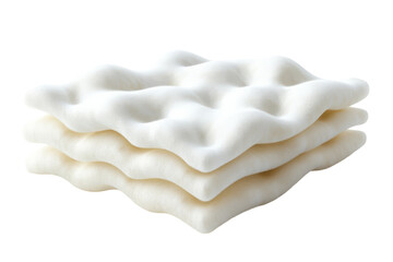 Layers of soft delicate cloud like foam beckon with promises of comfort and gentle support a on transparent background