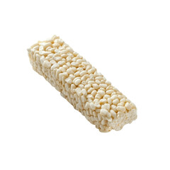 Delicious White Rice Cake Snack Bar Isolated on Black Background