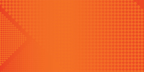 Modern art vector dots halftone orange color pattern gradient texture with technology digital design