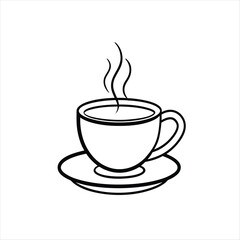 Coffee Line Icon. Editable Stroke. Pixel Perfect. For Mobile and Web.