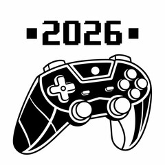 2026 game controller pixel art design element
