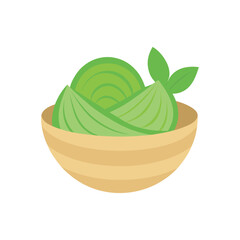 Zucchini Noodles Bowl Healthy Illustration