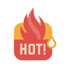 Jalapeño Fire Alarm Icon Illustration