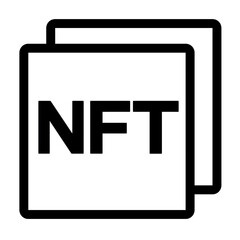 Nft vector concept
