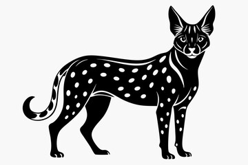 serval sihouette black vector