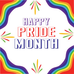 Happy Pride Month photo and template 