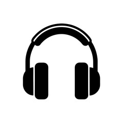 headphones icon on white background  .svg