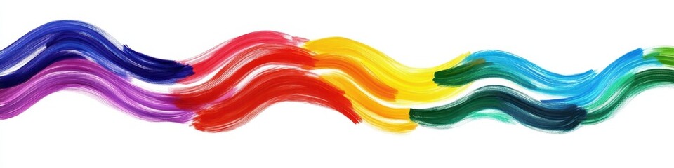 Colorful Wave of Wooden Pencils. Vibrant Panoramic Background for Back to School Theme