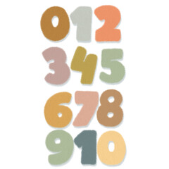 Cute Cartoon Numbers 0–10 – Colorful Kids Illustration for Learning and Counting
