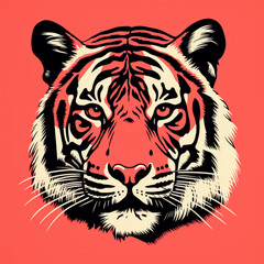 tiger head vector