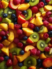 Obraz premium colorful photo of a fruit salad.