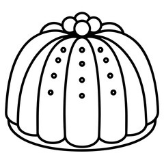 Jelly Dot line art vector