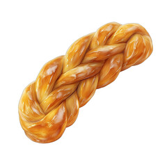Glazed braided bread,  delicious and appetizing