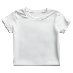 Clean White T-shirt: A crisp, minimalist visual of a plain white t-shirt, perfect for showcasing designs or representing simplicity. A versatile piece suitable for various applications.