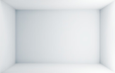 Empty minimalist design with white walls